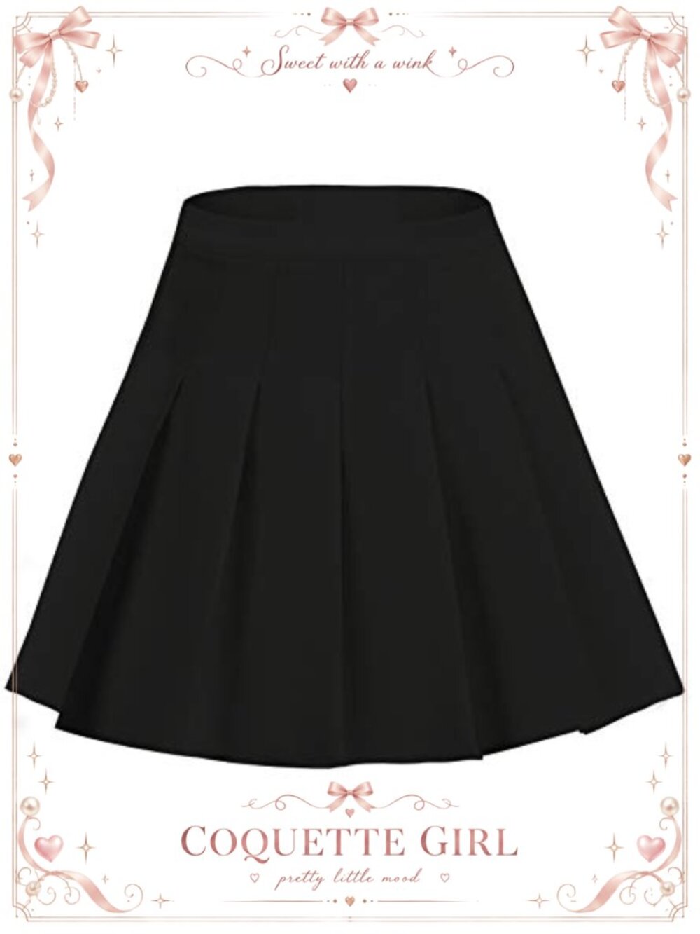 High Waist Pleated Skater Tennis Skirt